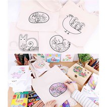 민화샵 에코백 가방 만들기 그리기 33x34cm, 부엉이