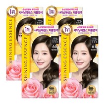 미쟝센 샤이닝 에센스 염색약 6B(애쉬베이지)무배, 6B 애쉬베이지, 4개