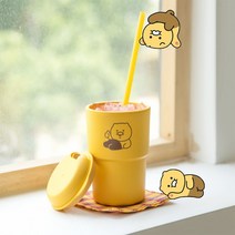 카카오 프렌즈 춘식이 텀블러 리유저블컵 친환경텀블러 브랜드 티백 안새는 테이크 아웃컵 제작