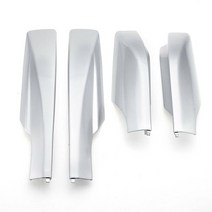 익스테리어용품 자동차고무몰딩 카풍차단 사이드스커트 소음차단 루프박스 용 개대 실버 루프 랙 레일 엔드 캡 보호 커버 셸 커버, 은
