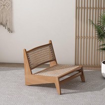 이동식3단선반 학교급식 호텔 베이지 라탄 의자 나무 미니멀리스트 낮은 식당 모던한 감성, style 4 soft seat