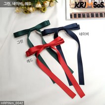 [크림소스] 롱 리본 골프 헤어핀 아동 여성 머리핀 (HRPINrn_0042)