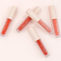 나틴다 매트 벨벳 틴트 3ml 5종 고발색 롱래스팅 매트틴트, 01 인간복숭아