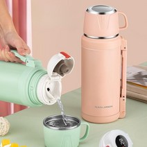 휴대용분유포트 분유 타는 기계 우유 데우기 포트기 대용량 2000ML 304 스테인리스, A.자몽분말1200ML[스마트온도측정+업그레이