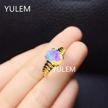 기부반지 Jewelry 925 Silver Facet Opal Ring for Daily Wear 8mmX6mm Natural Australia Fashion