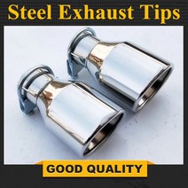 배기튜닝 배기음 튜닝 소리박Carantly-입구 57mm 출구 102mm 스테인레스 자동차 배기 팁 테일 파이프 스타, 02 57MM IN 102MM OUT