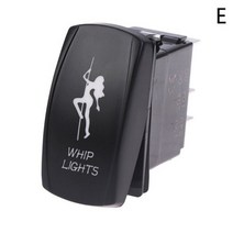 자동차 보트 캐러밴 로커 스위치 방수 12V 24V 로커 스위치 듀얼 블루 LED 라이트 바 5 핀 1 개, E