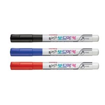 모나미 둥근 닙 화이트 보드마카 FINE (12개입) 세트 유성매직 지우개, 한나 흑색, 한나 본상품선택
