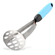 스테인레스 스틸 웨이브 모양 감자 사수 커터 도구 주방 과일 콩 비 푸드 으깬 감자 푸셔 Mashing Maker Ricer, 스페인_2