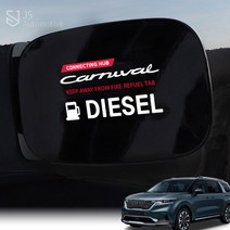 JS automotive 풀체인지 카니발 차량전용 주유구보호필름 DIY 드레스업 튜닝 랩핑 가드 보호 몰딩 용품, 사각 가솔린_블랙