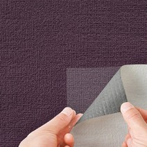 쿠셔니 벽지 폭 50cm 격자무늬 스티커 접착식 붙이는 벽지 곰팡이방지 오염방지 단열폼, 바이올렛