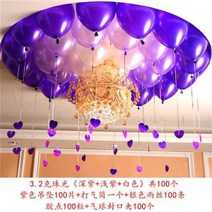 행사풍선 점두 개업 배치 스킨케어 가게 뷰티 호텔 웨딩 잔디밭 장식 2816388462, 다크 보라색 라이트 보라색 화이트 도