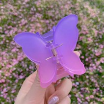 여자 헤어 발톱 나비 머리핀 클립 그라디언트 염색 스타일링 도구 바레트 액세서리