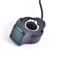 스쿠터 전기 전자 자전거 스로틀 가속기 새로운 2020 반 손목 그립 핸들 표시기잠금 키 노크 하프 led 디스플레이, 2-사진으로