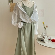 키메라제이 넉넉한 레이어드 뷔스티에 원피스 3color
