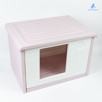 길냥이 급식소 고양이숨숨집 강아지 하우스 튼튼한 집 길고양이 방수, 핑크