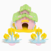 EVA집만들기 유아미술 집콕놀이키트 유아미술학원, 2층집 UDOEV0054