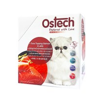 오스테크 캣 울트라 젤리 파우치 참치 토핑 연어 70g, 12개, 참치 + 연어 혼합맛