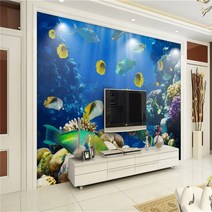 풍경화벽지 보라색 백합 투명 꽃 패션 3D 거실 TV 배경 벽 천으로 벽지, [07] 07