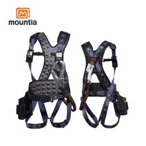 마운티아 전체식 안전벨트 MTH-02 죔줄포함 엘라스틱, 네이비