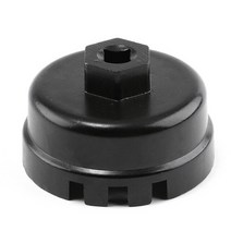 자동차 오일 필터 캡 제거 도구 알루미늄 렌치 14 플루트 도요타 Corolla 매트릭스 프리우스 Rav4 렉서스 캠리 아발론 툰드라, [01] Black