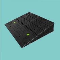 경사로 문턱 휠체어 장애인 경사판 안전발판 진입블럭판 1단, 진입블럭판 5단, 1개