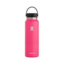 Hydro Flask 하이드로 플라스크 누수 방지 텀블러 40온스, Red (Watermelon), 1 Count (Pack of 1)