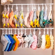 깔끔 집꾸미기 셀프 인테리어 행거 옷걸이 집게 10p, 봉40-70cm, 집게10p