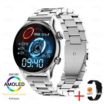 골프시계 운동 블루투스 시계 kaloste smart watch amoled hd screen always on 스마트워치 웨어러블디바이스, 은강, 원래 상자