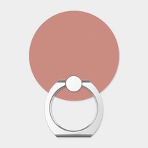 억스 아이링팝 솔리드 핸드폰 스마트링 무선충전 휴대폰 스마트 톡 핑거 그립 홀더 거치대, Solid 04_핑크피치