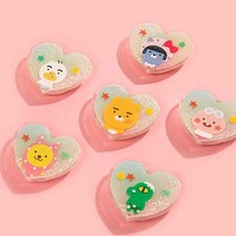 카카오 리틀프렌즈 헬로우썸머 비치 하트 글리터 톡 S 핸드폰 거치대 스탠드톡, 없음, 리틀어피치