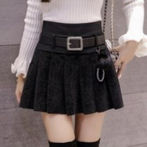 동대문 여자 봄 겨울 가죽 기모 모직 치마반바지 Wh3p8u