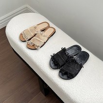 디작소 여성 여자 여름 데일리 린넨 슬리퍼 C1