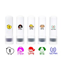 주문제작 투명 원형 자동스탬프 검정잉크, AYD28