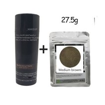 Hair Wig Fibertech Bag 각질 섬유 27.5g 섬유 남성 파우더 증점제 Toppik 모세관 색상 확장 성장 제품 케, 02 Medium browm