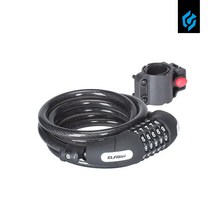 [엘파마]자전거열쇠 3747 5자리 케이블 번호키 자물쇠, 단품