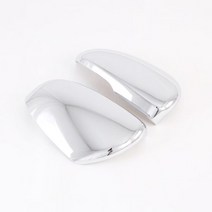 기아 K7 카덴자 프리미어 2019 크롬 사이드 윙 검토 도어 미러 커버 자동차 스타일링 액세서리, 01 silver color
