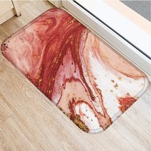 야자매트 엘리베이터보양 체크철판 식생매트 1 pcs 대리석 현관 매트 주방 카펫 미끄럼 방지 북유럽 스타일 다채로운 대리석지도 벨벳 바닥 도어 바닥 방 방진 매트, 14, 400mmx600mm