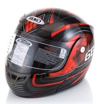 MXO 타이로스 오토바이 헬멧, 블랙   레드   그레이