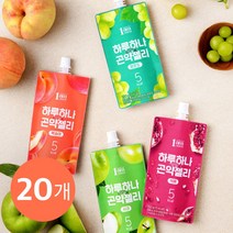 [원에이엠] 하루하나 곤약젤리 혼합 20개(10종 2개씩), 1세트