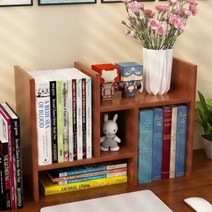 인테리어 책상위 파티션 책꽂이 정리대 디자인 선반 DIY 책장, 월넛