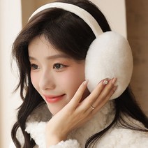새로이 겨울 방한 여성 햄버거 밍크 털 귀마개