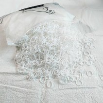 500pcs 소녀 다채로운 일회용 고무 밴드 탄성 헤어 머리띠 어린이 포니 테일 홀더 액세서리, 14 white 1000pcs