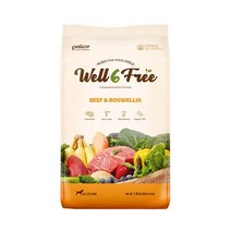 펠리코 웰식스프리 소고기&보스웰리아 관절건강 사료 1.8kg + 사료샘플 3개