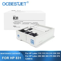 프린터 잉크 호환 CZ681A HP 831 라텍스 유지 보수 110 115 310 315 330 335 350 360 365 370 560 570 프린, 한개옵션1, 한개옵션0