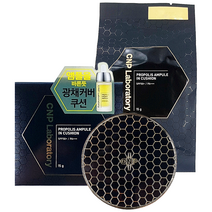 CNP 차앤박 프로폴리스 앰플 인 쿠션 본품 + 리필 촉촉한 커버쿠션, 21호 라이트 베이지 본품 + 리필