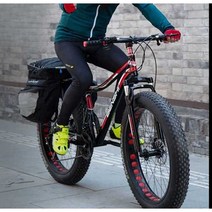 팻바이크 바퀴 큰 자전거 산악용 MTB 광폭타이어 대형, 21단 20인치 오렌지