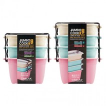 씨밀렉스 점보쿡 미니찬합 4단 반찬통 도시락 소풍