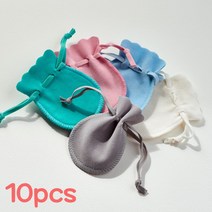노이드비 10pcs 스웨이드 미니주얼리파우치 반지주머니 소, 민트