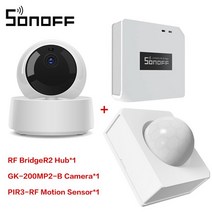 무선초인종 무선차임벨 도어벨 SONOFF 모션 센서 433MHz RF PIR 존재 EWelink APP 보안 경보 알림 작동 브리지, 11.Package 1